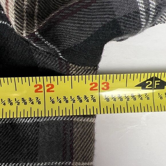 Marmot Sz Mens L Flannel Long-Sleeve Button-Down Casual Shirt Black Brown Plaid - Picture 13 of 15